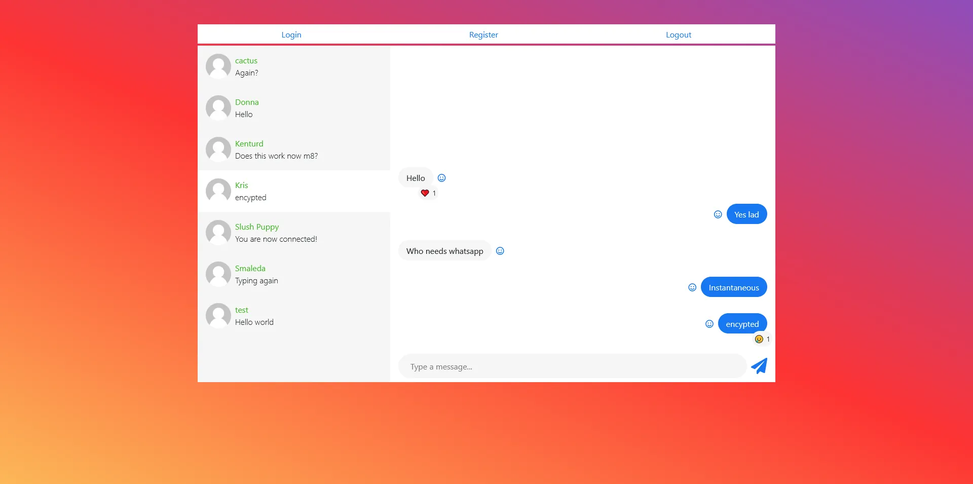Screenshot of AbSocial Chat